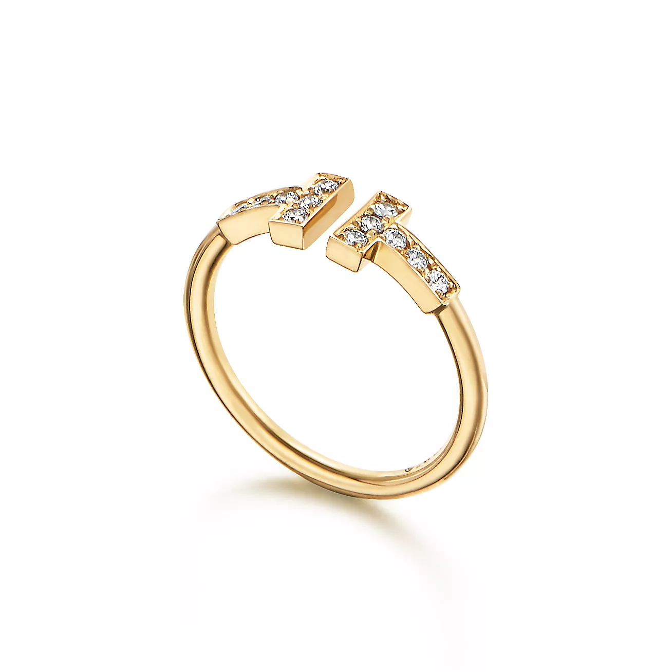 Tiffany diamond coil ring 18K gold--GaiYalun
