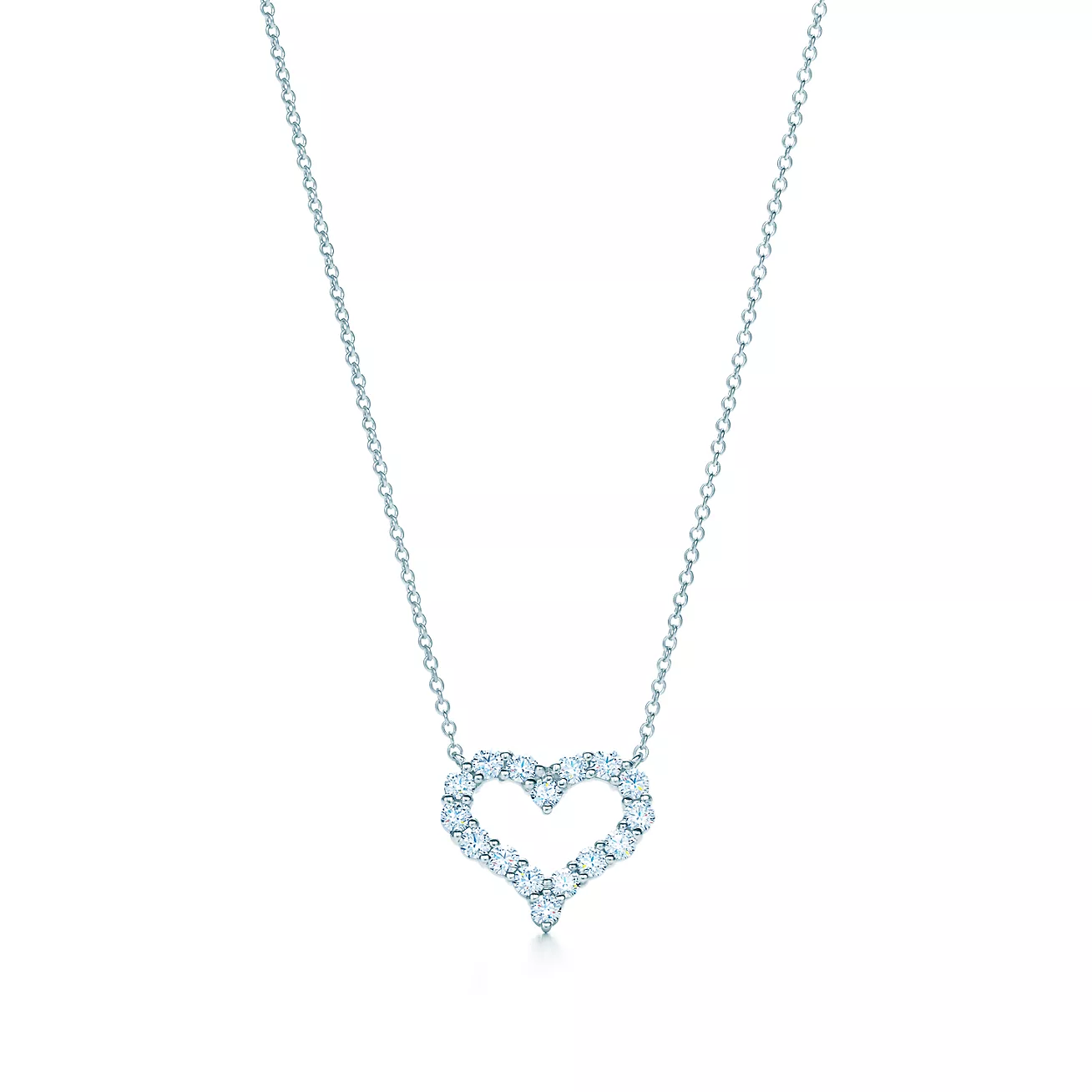 Heart Shaped Diamond Necklace--GaiYalun