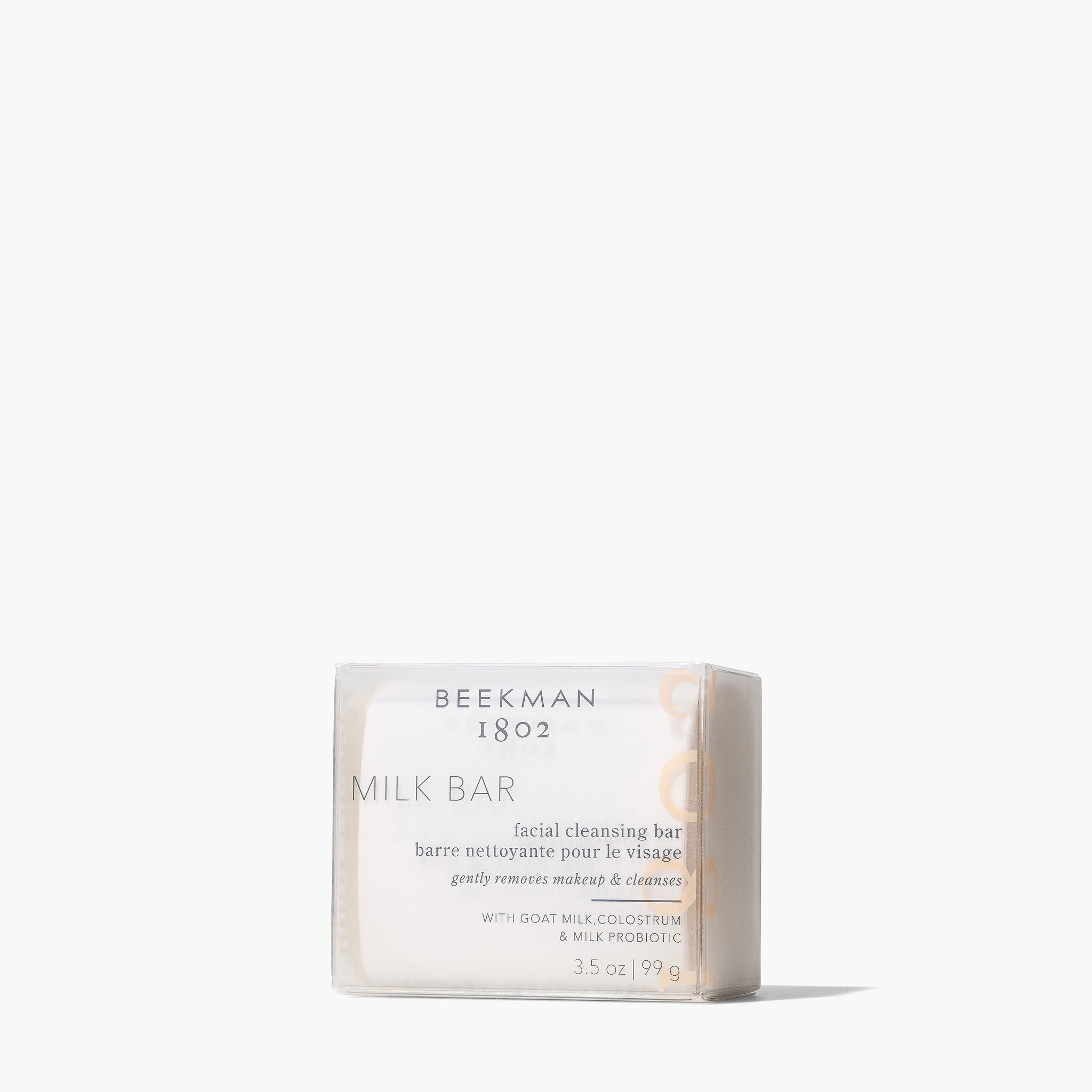 Milk Bar Facial Cleansing Bar on grey Background