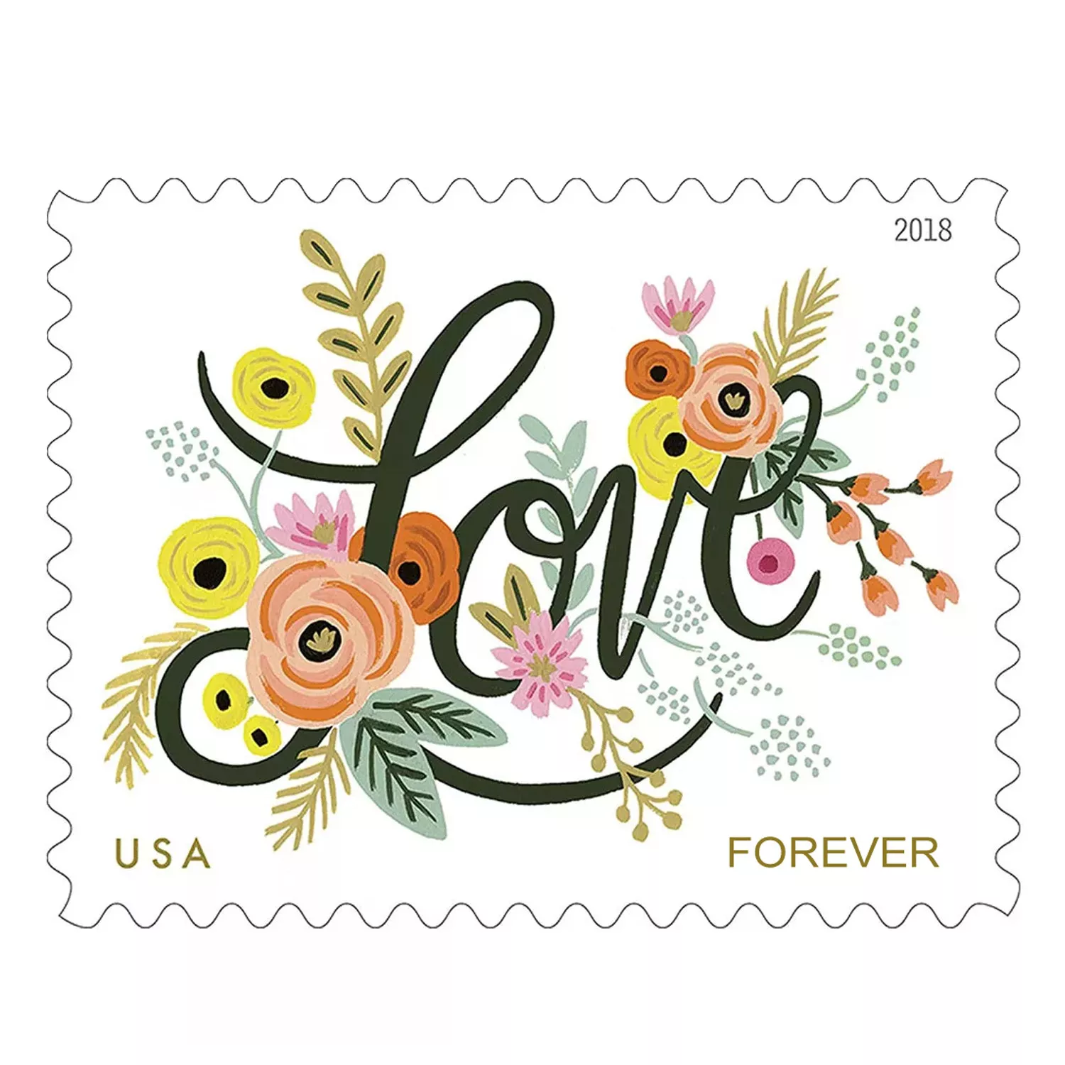 10 Botanical Bouquet Forever Postage Stamps // Flower Bouquet Floral S –  Edelweiss Post