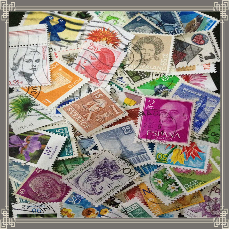 100 PCS/lot All Different USA postage stamps With Posr Mark in good  condition With post mark for collecting buy stamps onling